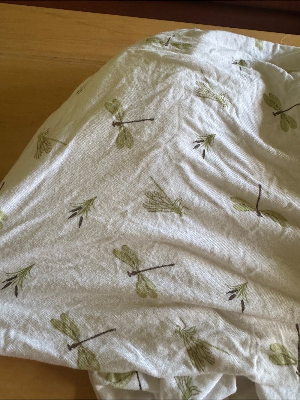 Dragonfly Print crib Sheet - Kyte baby lightly used